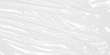 plastic overlay texture of realistic crumpled transparent plastic film wrap on white background,wrinkled stretched plastic effect.abstract plastic background on transparent png