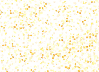 Wall Mural - christmas bokeh gold light bursts on transparent background