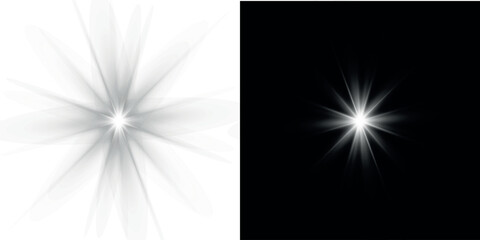 Wall Mural - star background with red flash, space beam and shining sparkle png.