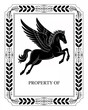 © Robert - Pegasus bookplate. Space for personalization.