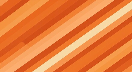 Wall Mural - Diagonal Stripes of Warm Orange Hues: Abstract Gradient Texture