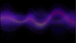 © Liudmyla Taranenko - Neon movement of purple and pink music sound wave on black background