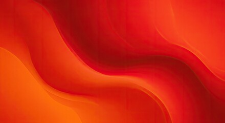 Wall Mural - Fiery Red Abstract: Dynamic Waves of Color and Light