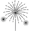 © Zahedul - Minimal Fireworks Line Art Vector