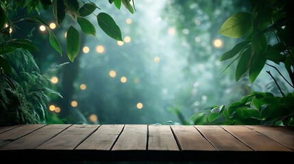 Poster - empty wooden table background