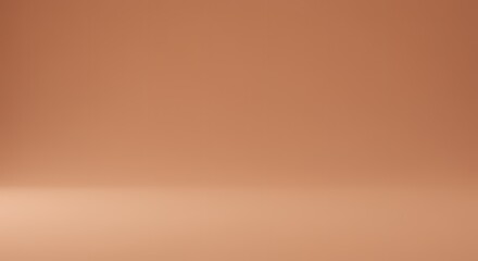 Wall Mural - Minimalist Brown Gradient Background: Empty Studio Space, Soft Lighting.