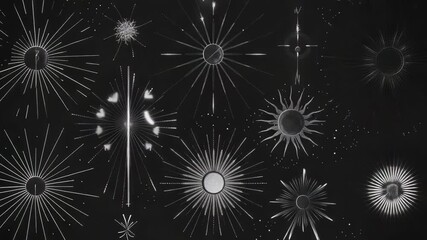 Wall Mural - a collection of stars against a dark background, perfect for representing the night sky or celestial