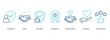 © nurulsnd - credibility outline color banner icon of integrity, trust, reliable, authentic, commitment, regard, reputation