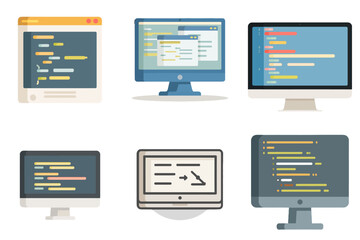 Coding and programming concepts displayed on computer screens illustrating software development and technology innovation for developers