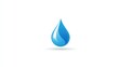 © Akash - Premium photo of classic simple blue water drop droplet icon on white background.