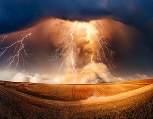 Wall Mural - events representing extreme weather and natural catastrophes