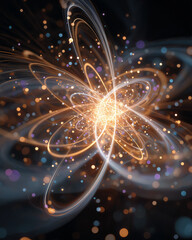 Wall Mural - celestial light and energy: this captivating image showcases an abstract representation of cosmic en
