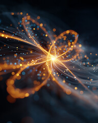 Wall Mural - illuminating energies: a vibrant explosion of light and energy unfolds, showcasing intricate pattern