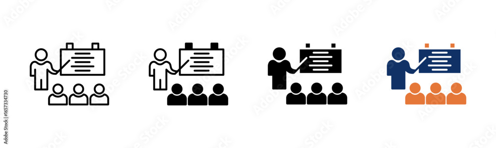 Icon Training Function Training icon sheet multiple style collection Stock Vector | Adobe Stock