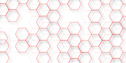 Wall Mural - Geometric abstract hexagon technology background.. Abstract honeycomb background.. Vector illustration of hexagons pattern, Creative idea for medical technology or science design.	
