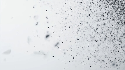Wall Mural - A white background with particles or elements randomly drifting in space. 909-458c-8d69-970942548057