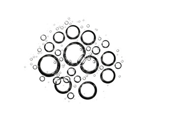 Wall Mural - Abstract circular pattern isolated on transparent background