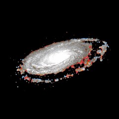 Wall Mural - spiral galaxy in deep space