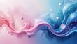 © Nattharika007 - Pastel abstract design with fluid freeform shapes and circular highlights, perfect for slides