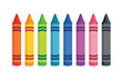 © James - colorful crayon flat illustration design
