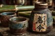 © porosh - Traditional sake bowl bamboo handcrafted style high resolution picture