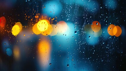 Abstract background, blurred, sunset sky, foggy, weathered texture, vintage, dark blue and orange, yellow light