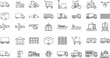 © Jewel - Commercial Vehicle Line Icons Vector Set
