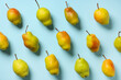© Pixel-Shot - Sweet ripe pears on blue background