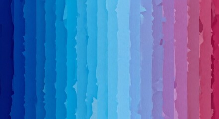 Canvas Print - vertical stripes of gradient colors from blue to pink