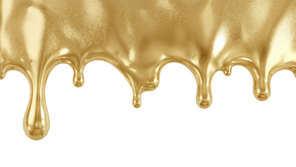 Wall Mural - glistening golden liquid cascade on transparent canvas evokes feelings of opulence and radiance