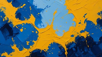 abstract blue background with paint splashes