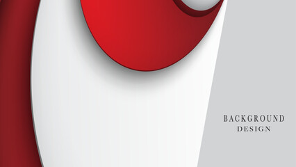 Wall Mural - Red white professional geometric background design