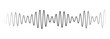 © Gemivector5 - Set of radio Wave icon. Monochrome simple sound wave on white background. Vector of sound wave icon. Music player sound bar. Dynamic vertical lines illustrating sound waves and audio frequencies.