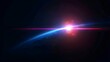 © Pickoloh - A vibrant colorful light beam radiating from a central point against a dark background, creating a sense of depth and energy isolated on dark background