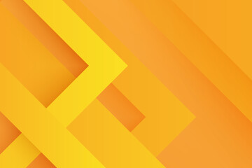 Wall Mural - abstract geometric layered composition in shades of yellow background