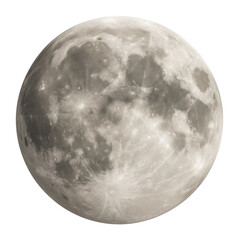 Wall Mural - isolated moon.