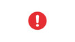© Ramdan - Red exclamation mark icon on black background conveying message error warning alert attention