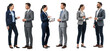 © Image Creative Stock - Group of business people talking together isolated on white or transparent background