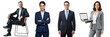 © Image Creative Stock - Group of business people isolated on white or transparent background