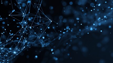 Minimal abstract networking technology background with big data connections, futuristic digital grid, software development concept, innovation wallpaper for modern data visualization and cybersecurity