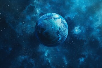 uranus planet in deep space.