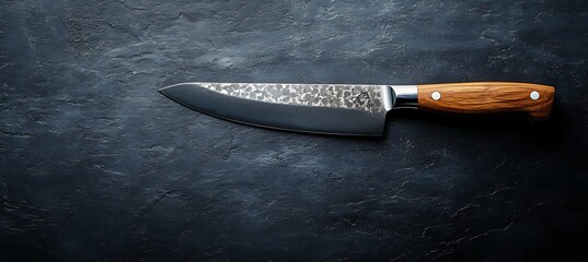 Chef steel blade tool sharp kitchen professional cooking cut food wood handle culinary equipment utensil  100mm
