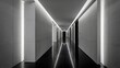 © Radha - Modern Architecture Corridor With Ambient Lighting Reflections