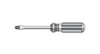 © Jekdi - Isolated Flathead Screwdriver Illustration on White Background for Projects