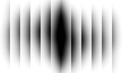 Wall Mural - abstract black and white vertical stripes with soft blur effect on transparent background
