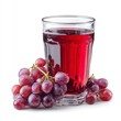 © ArtKom - Refreshing glass of red grape juice with fresh grapes