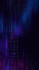 Wall Mural - vertical video abstract futuristic wavy particle background. perfect for backgrounds, technology-rel