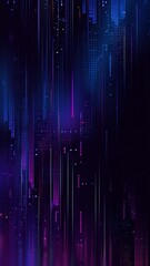 Wall Mural - vertical video abstract futuristic wavy particle background. perfect for backgrounds, technology-rel