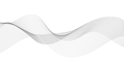 Wall Mural - abstract wave element for design. digital frequency track equalizer. abstract gray wave lines backgr