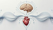 © Abdul - Brain heart connection mind body wellness health mental health anatomy medical illustration healthcare concept